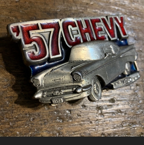 1957 Chevy Bel Air belt buckle - Picture 2 of 3